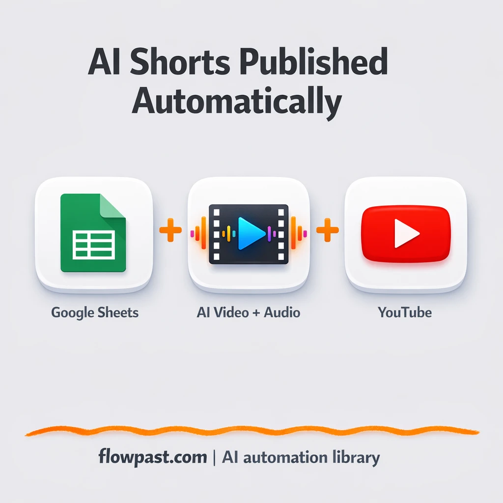 Google Sheets to YouTube, videos queued and published - n8n workflow automation template