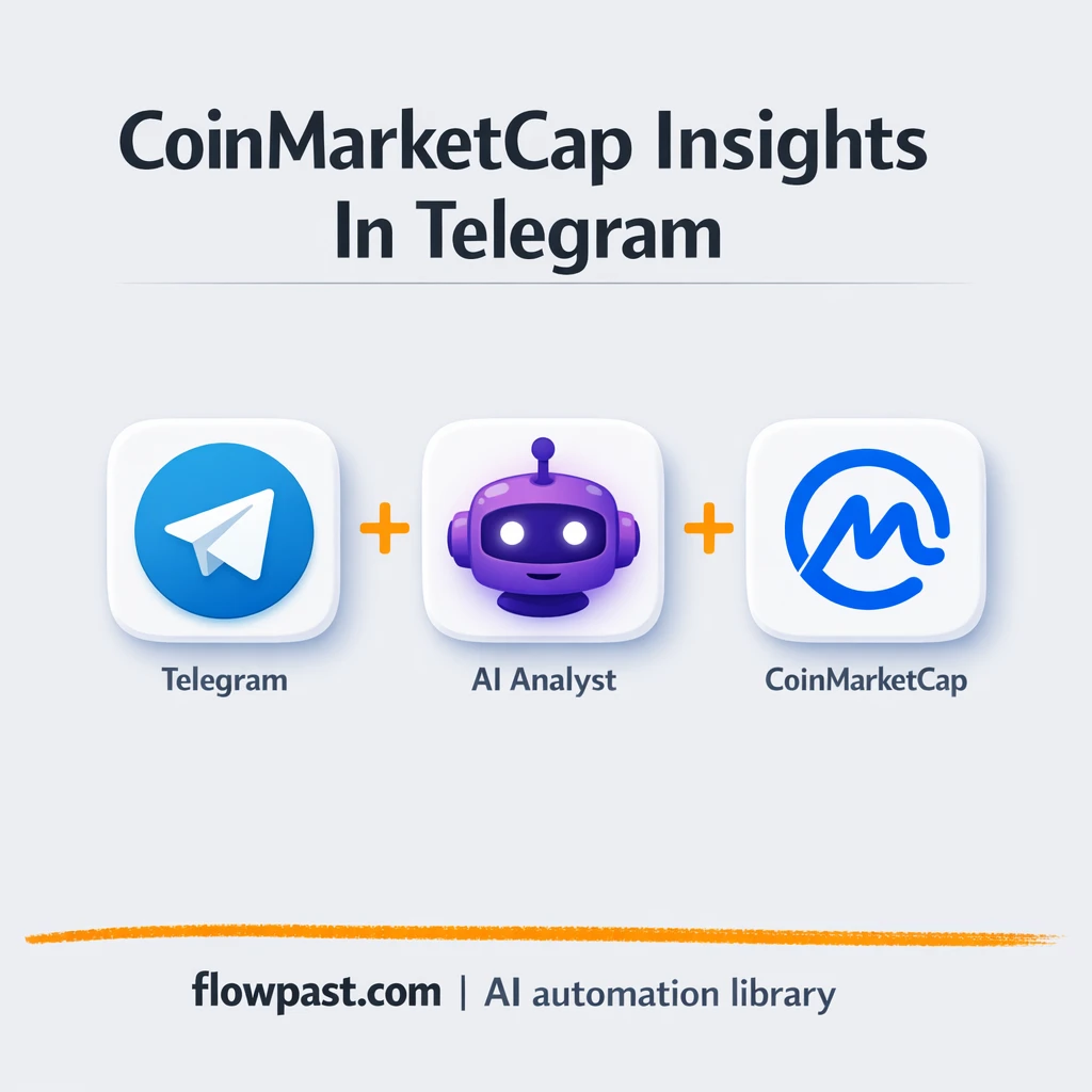 CoinMarketCap + Telegram: instant crypto answers - n8n workflow automation template
