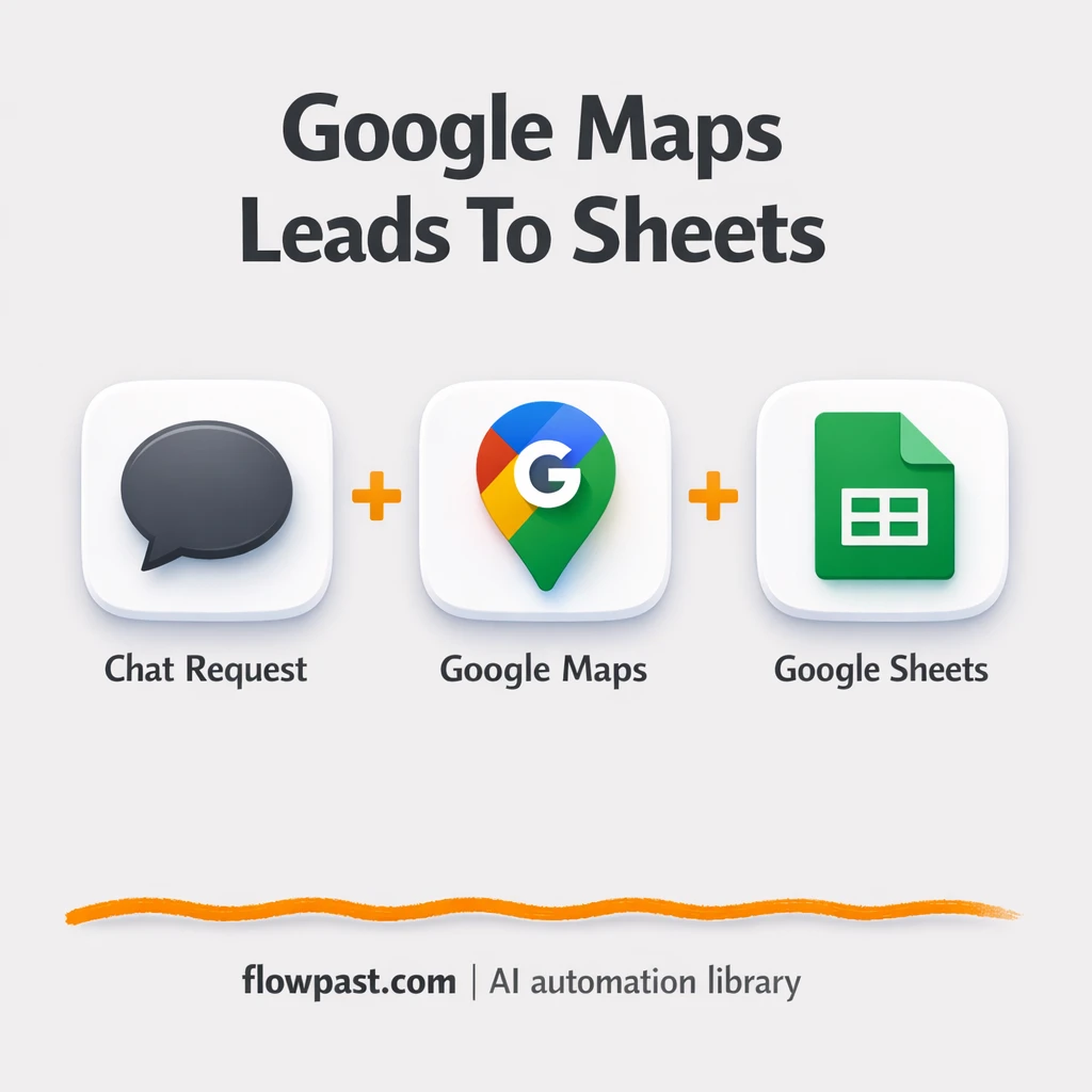 Google Maps to Google Sheets, clean leads ready to use - n8n workflow automation template