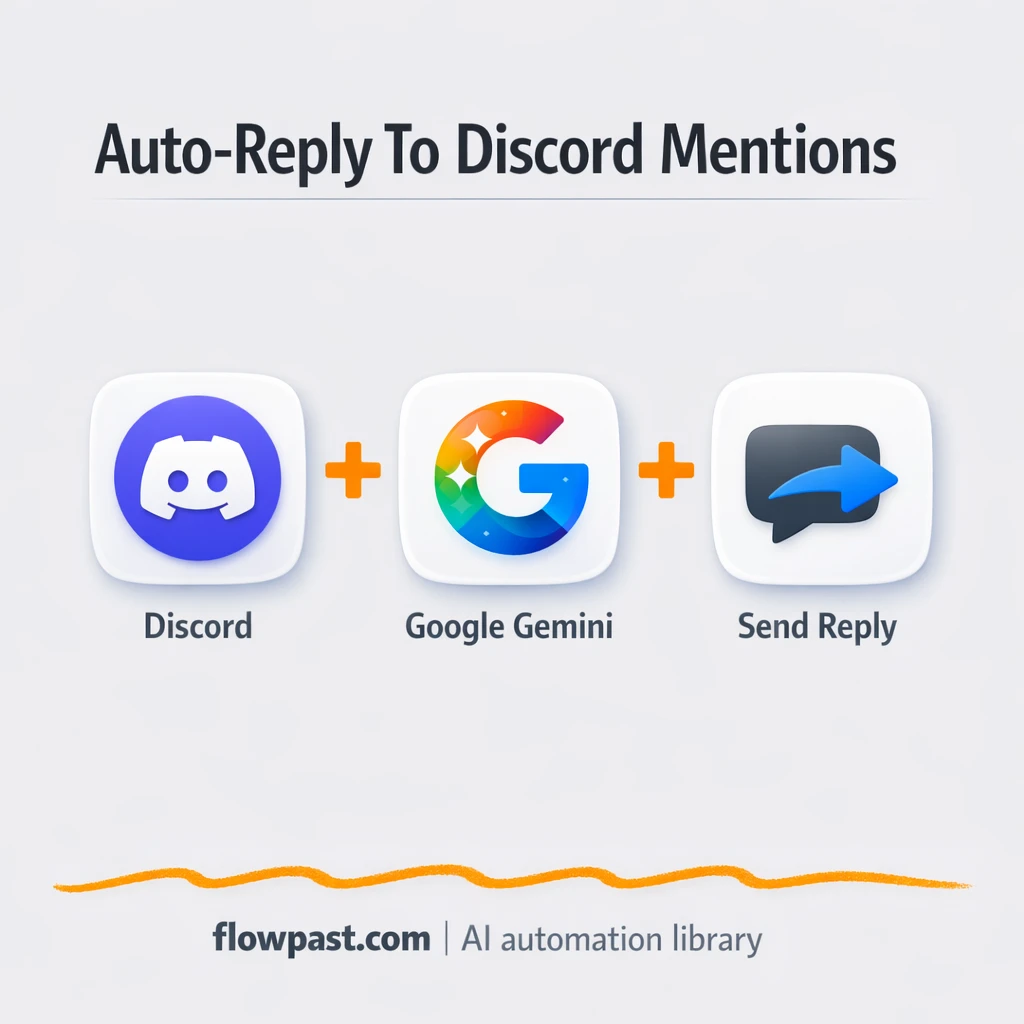 Discord + Gemini: instant replies to bot mentions - n8n workflow automation template