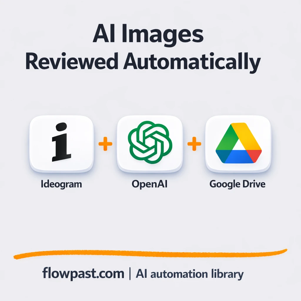 Ideogram to Google Drive, approved images filed fast - n8n workflow automation template