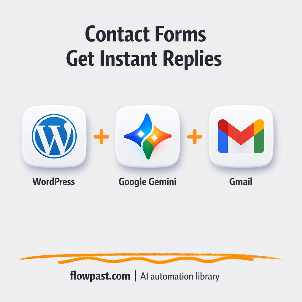 Contact Form 7 to Gmail, replies drafted for you - n8n workflow automation template