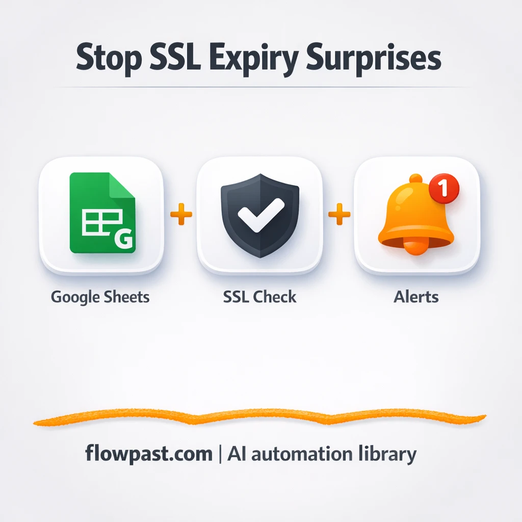 Google Sheets + Telegram: SSL expiry alerts that stick - n8n workflow automation template