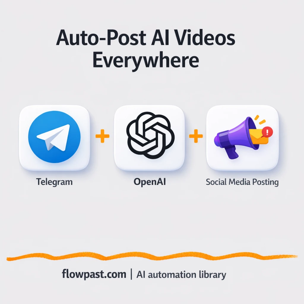Telegram + Google Sheets: videos posted everywhere - n8n workflow automation template