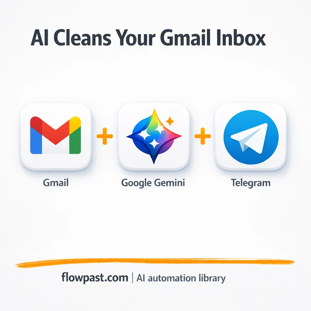Gmail + Telegram: clean inbox, keep control - n8n workflow automation template