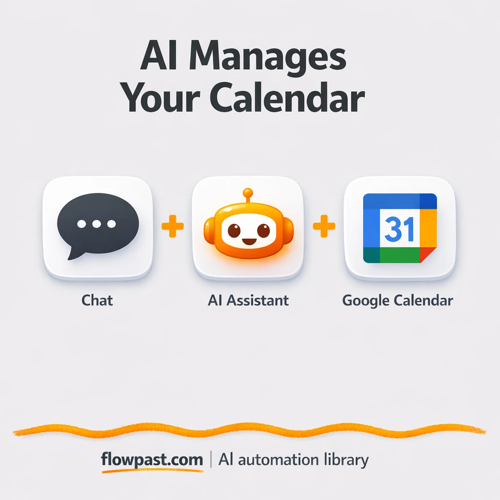 Google Calendar + OpenAI: AI tools that stay in sync - n8n workflow automation template