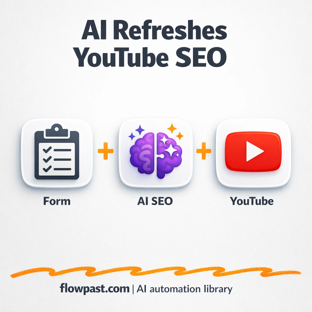 YouTube + DeepSeek: refresh old video SEO fast - n8n workflow automation template