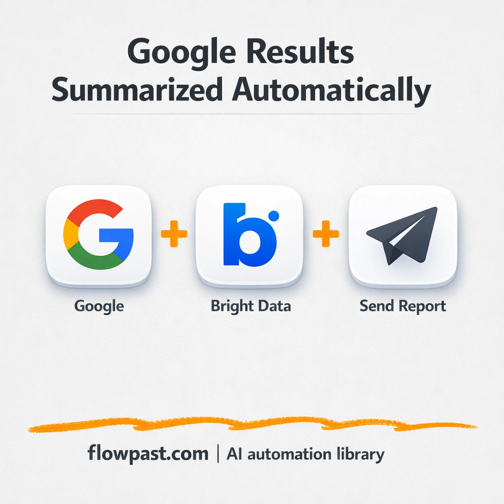 Bright Data + Google Gemini: SERP briefs delivered - n8n workflow automation template