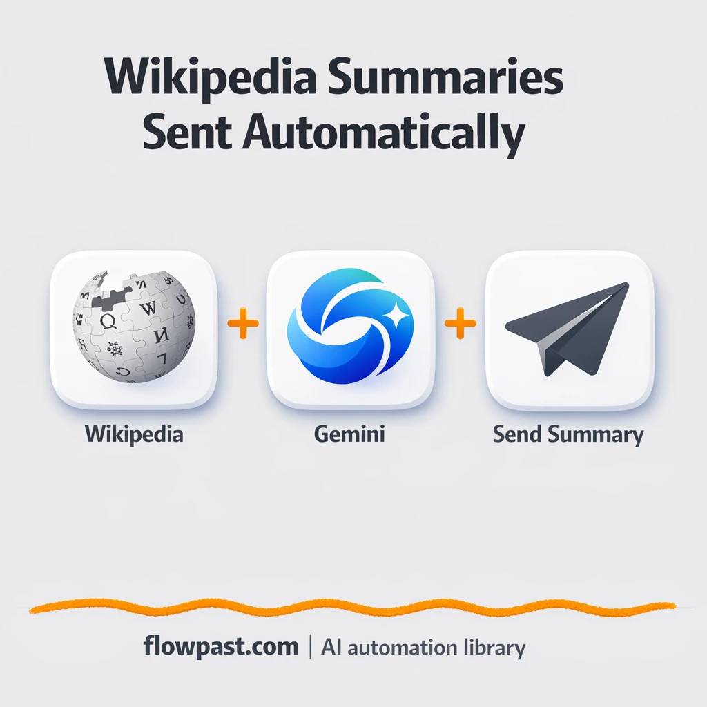 Bright Data + Gemini: clean Wikipedia summaries - n8n workflow automation template