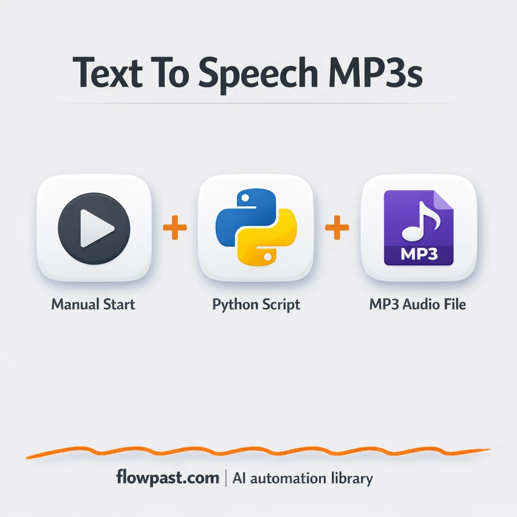 Kokoro TTS + Python, MP3 voiceovers on demand - n8n workflow automation template