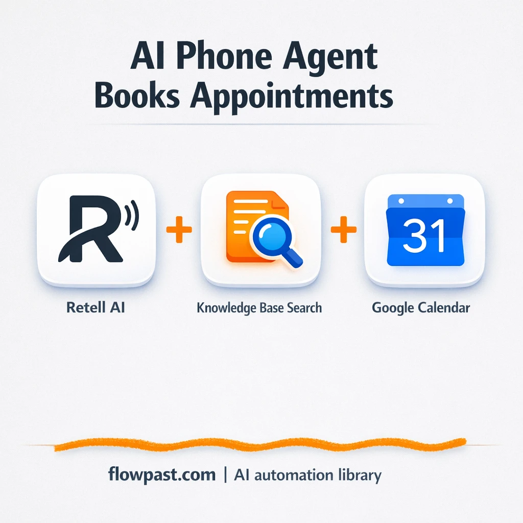 RetellAI + Google Calendar: calls book themselves - n8n workflow automation template