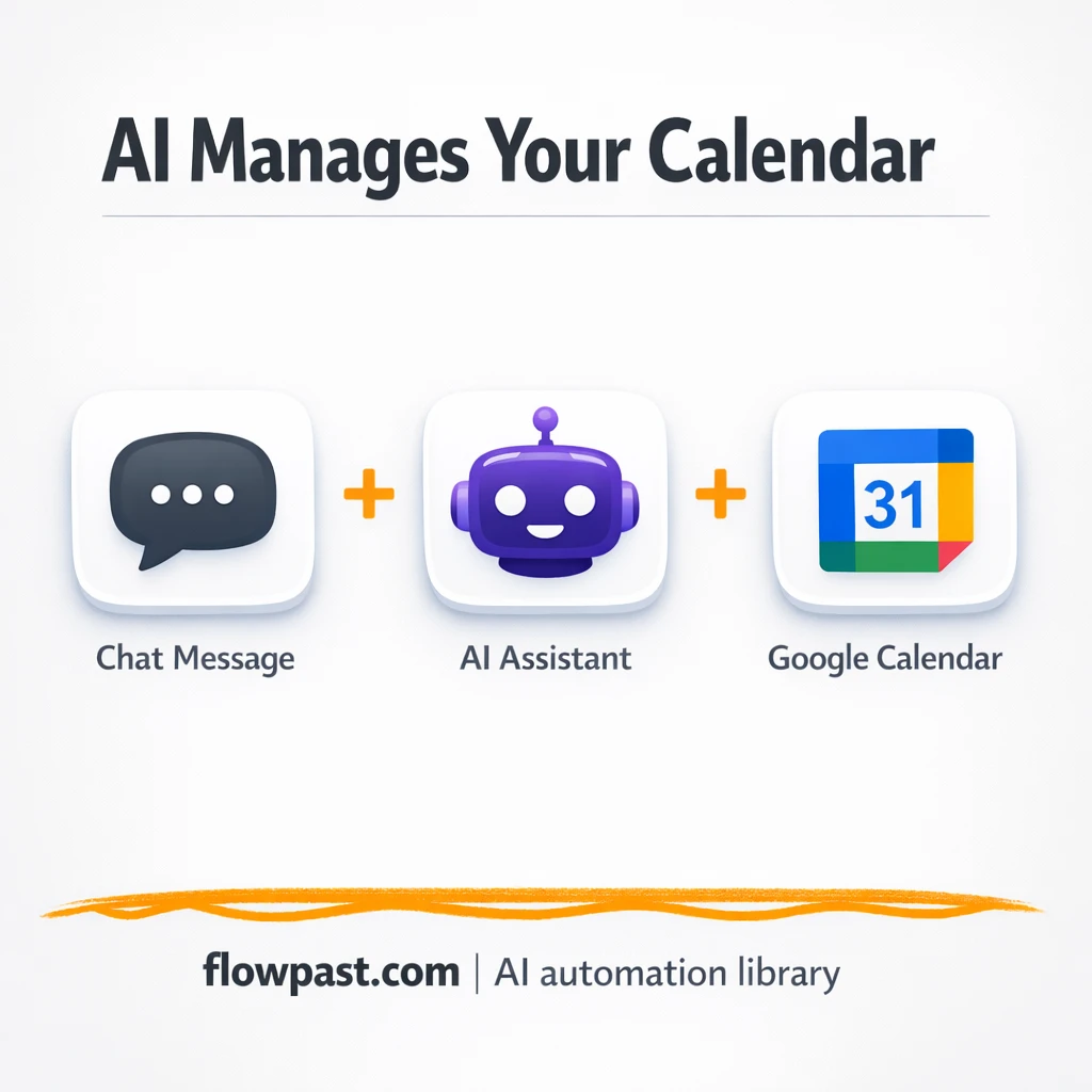 Google Calendar + OpenAI, scheduling that stays current - n8n workflow automation template