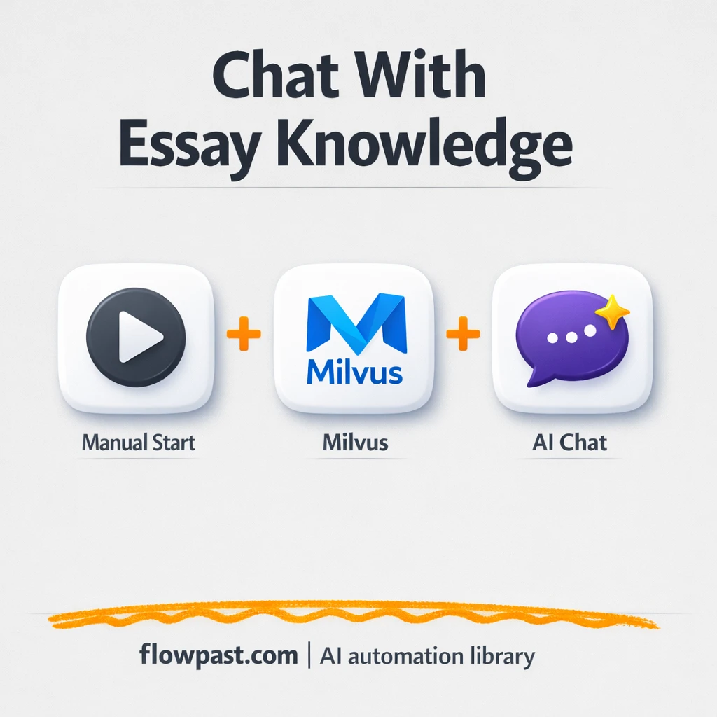 Milvus + OpenAI: source backed chat for research - n8n workflow automation template