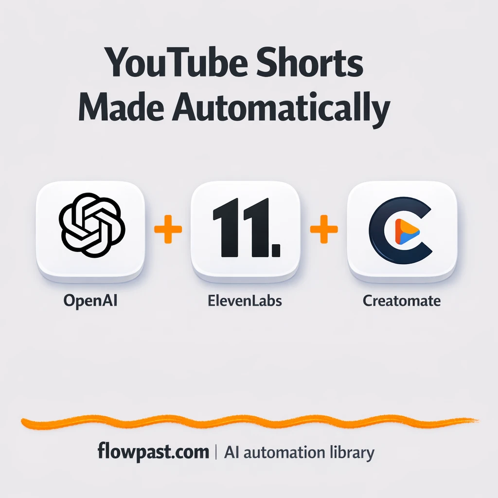 OpenAI + YouTube Shorts, ready to upload videos - n8n workflow automation template