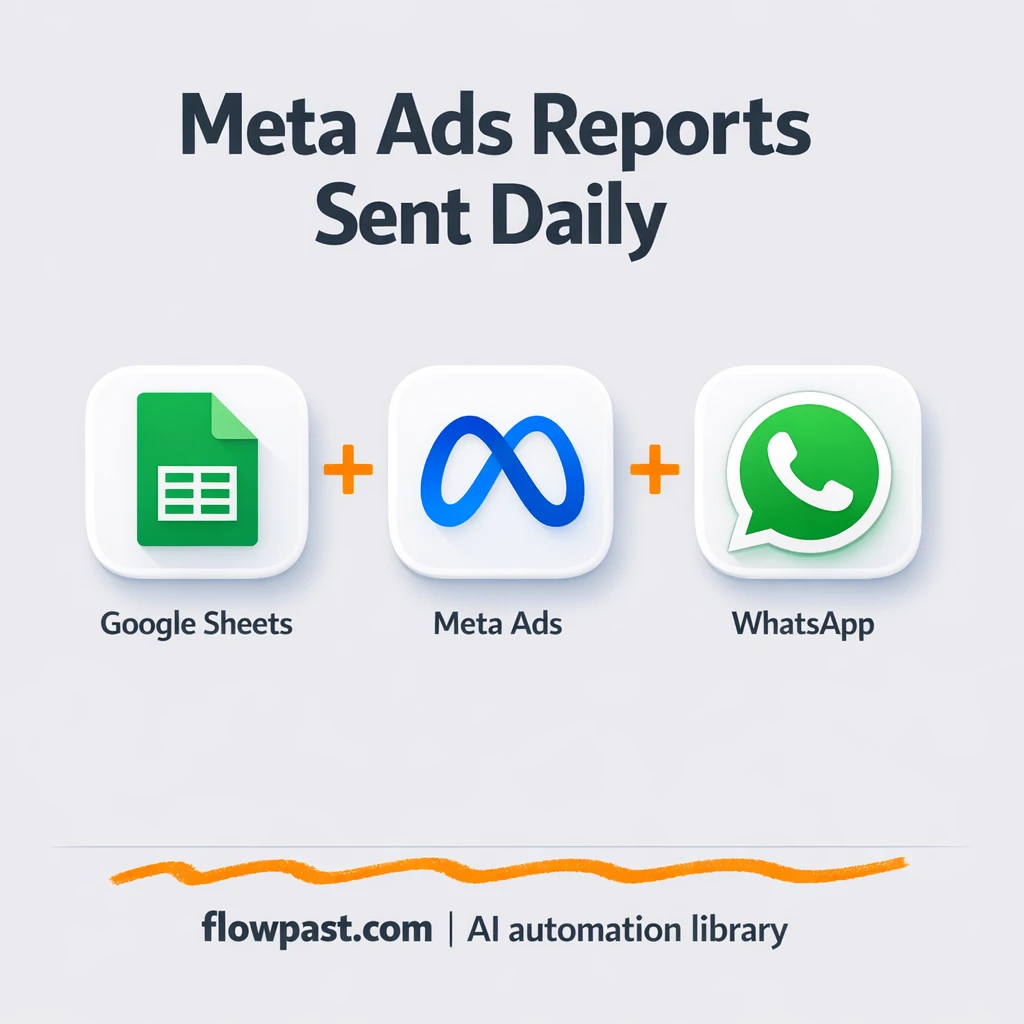 Meta Ads to WhatsApp, daily client reports ready to send - n8n workflow automation template