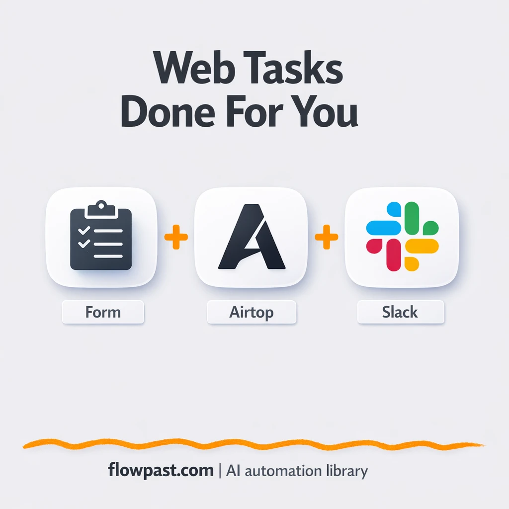 Airtop + Slack: web tasks done, updates delivered - n8n workflow automation template