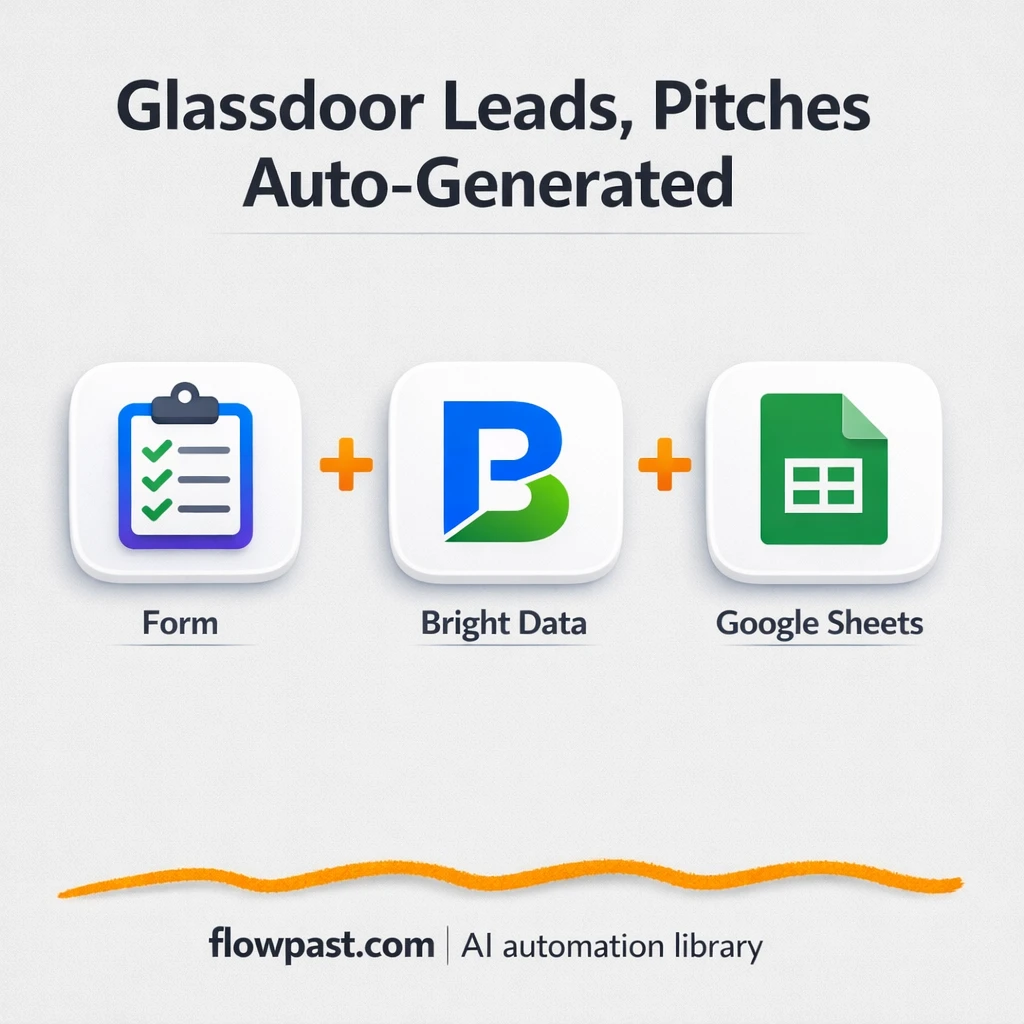 Glassdoor to Google Sheets, leads ready to contact - n8n workflow automation template