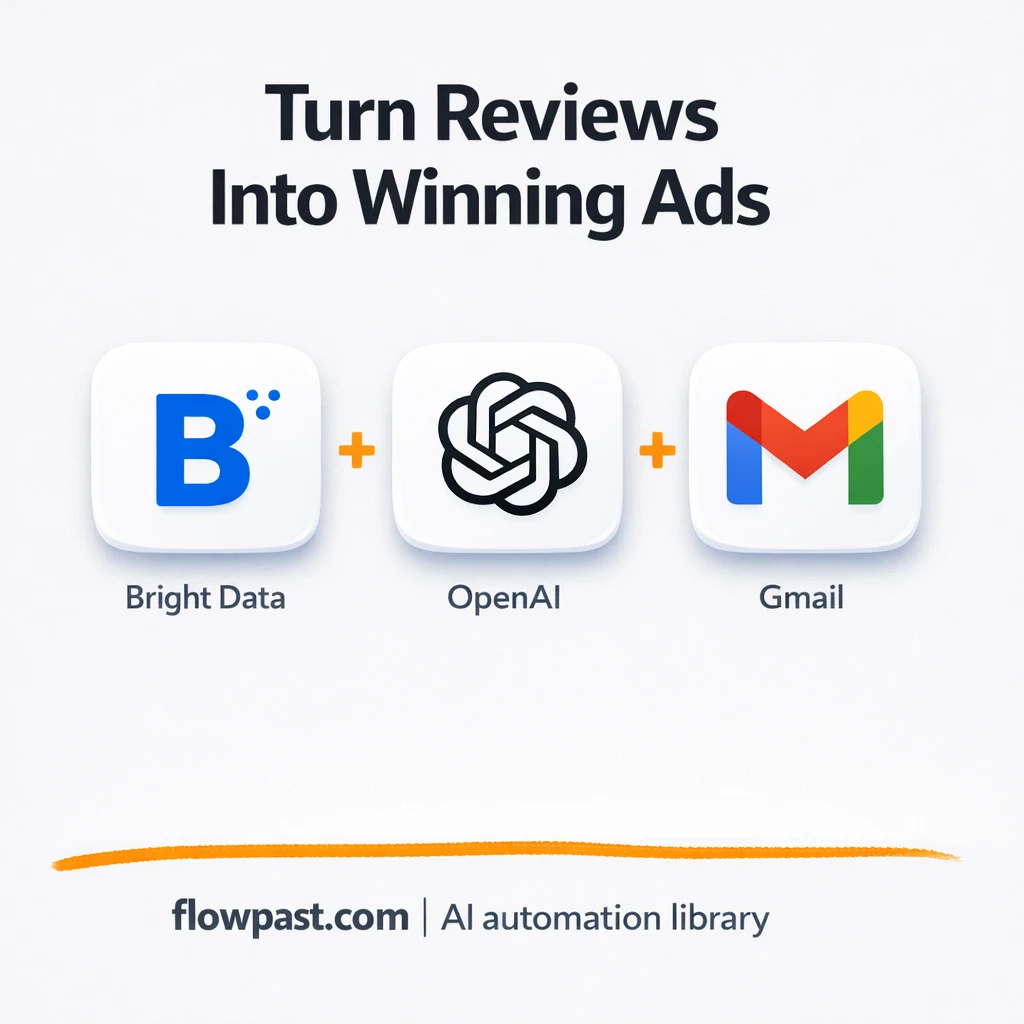 Trustpilot to Google Sheets, ad angles ready to use - n8n workflow automation template