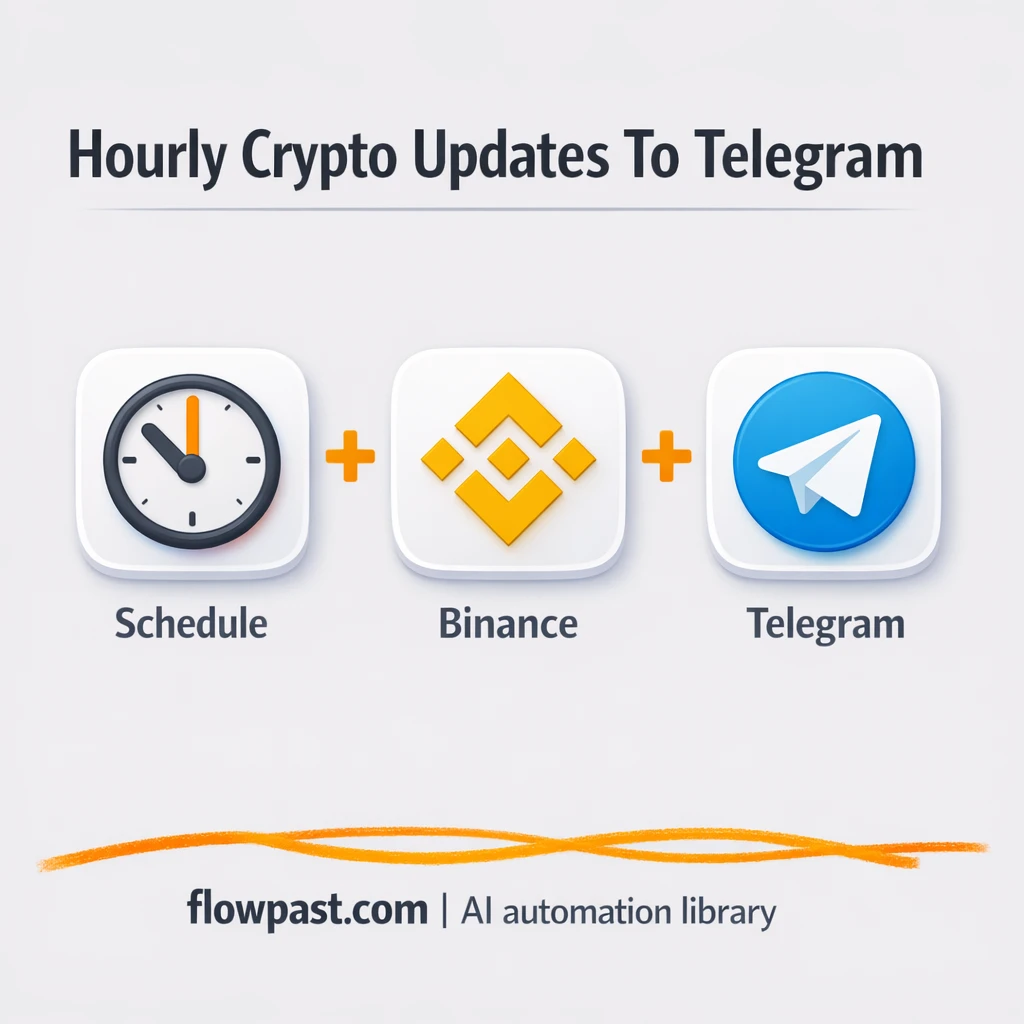 Binance to Telegram, market summaries posted for you - n8n workflow automation template