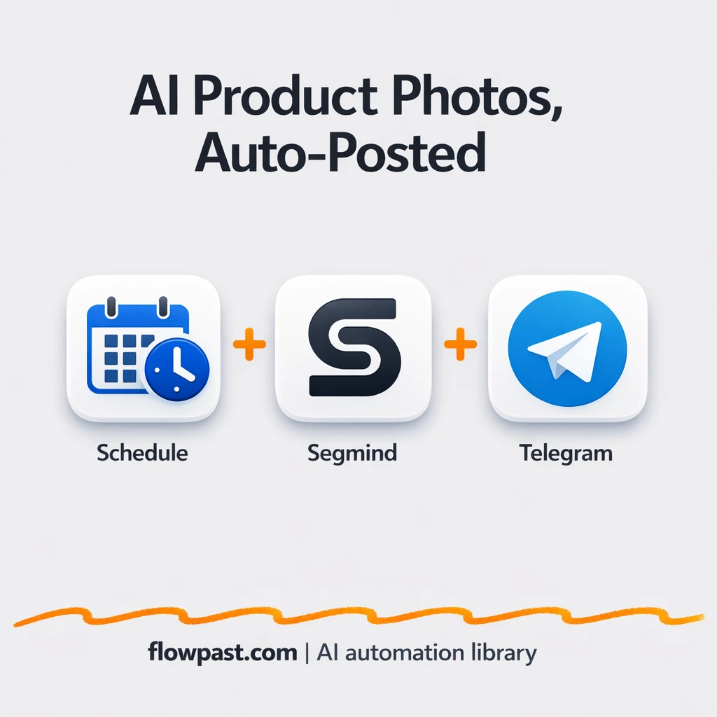 Segmind to Telegram, product photos ready to approve - n8n workflow automation template