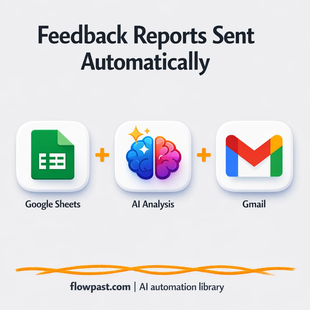 Google Sheets to Gmail, feedback insights in your inbox - n8n workflow automation template