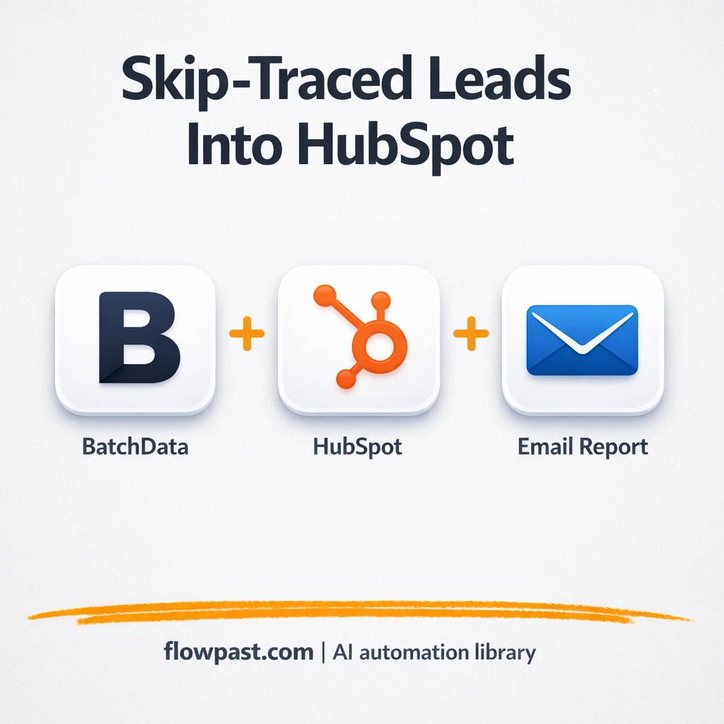 BatchData to HubSpot, prioritized property leads daily - n8n workflow automation template
