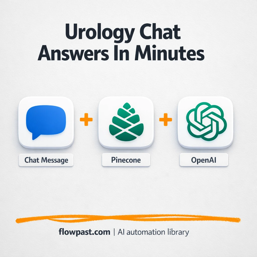 Telegram + Pinecone, safer urology Q&A replies - n8n workflow automation template