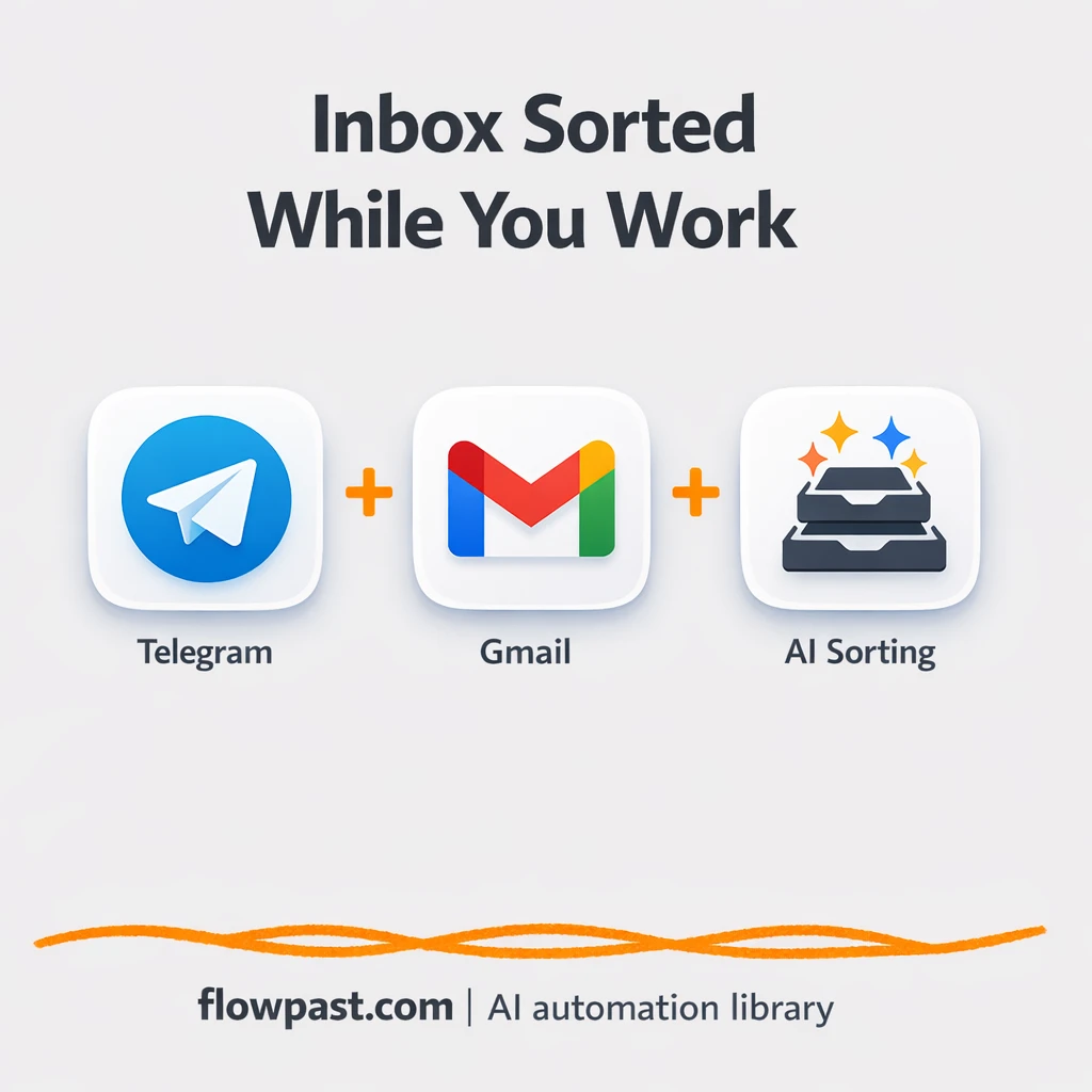 Gmail + Telegram: inbox summaries and smart labels - n8n workflow automation template