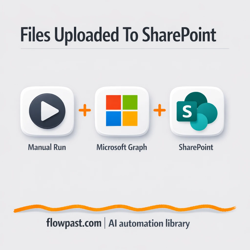 SharePoint + OneDrive: images filed correctly every time - n8n workflow automation template