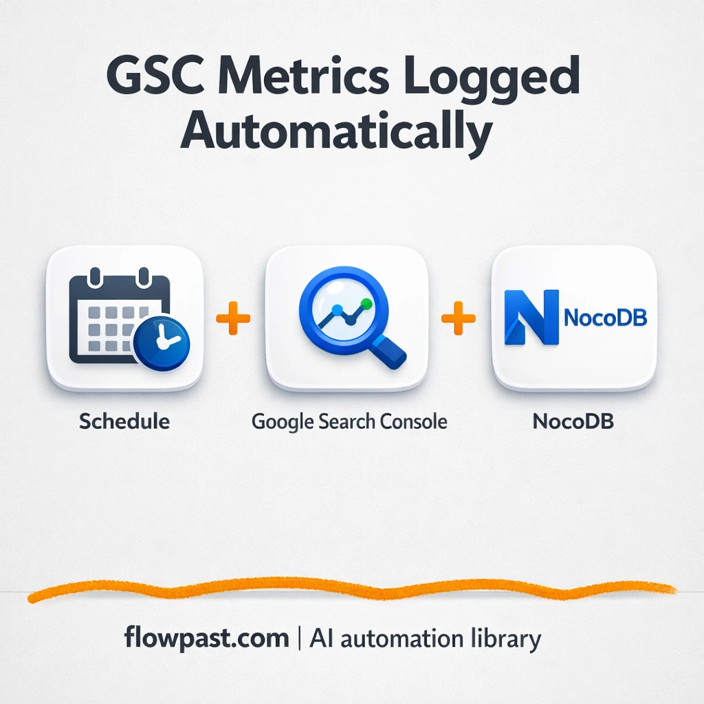 Google Search Console to NocoDB, SEO data ready - n8n workflow automation template