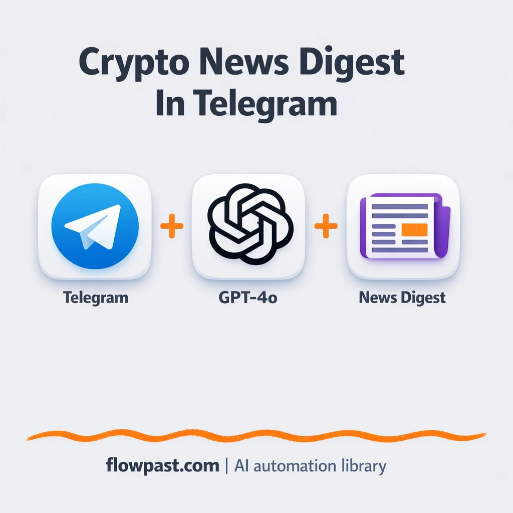 Telegram + GPT-4o: crypto news digests on demand - n8n workflow automation template