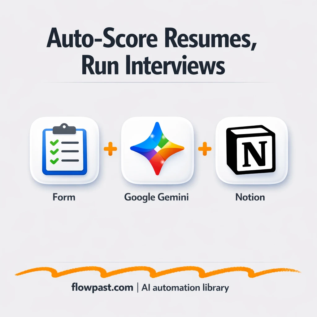 Notion + Google Sheets for faster resume screening - n8n workflow automation template