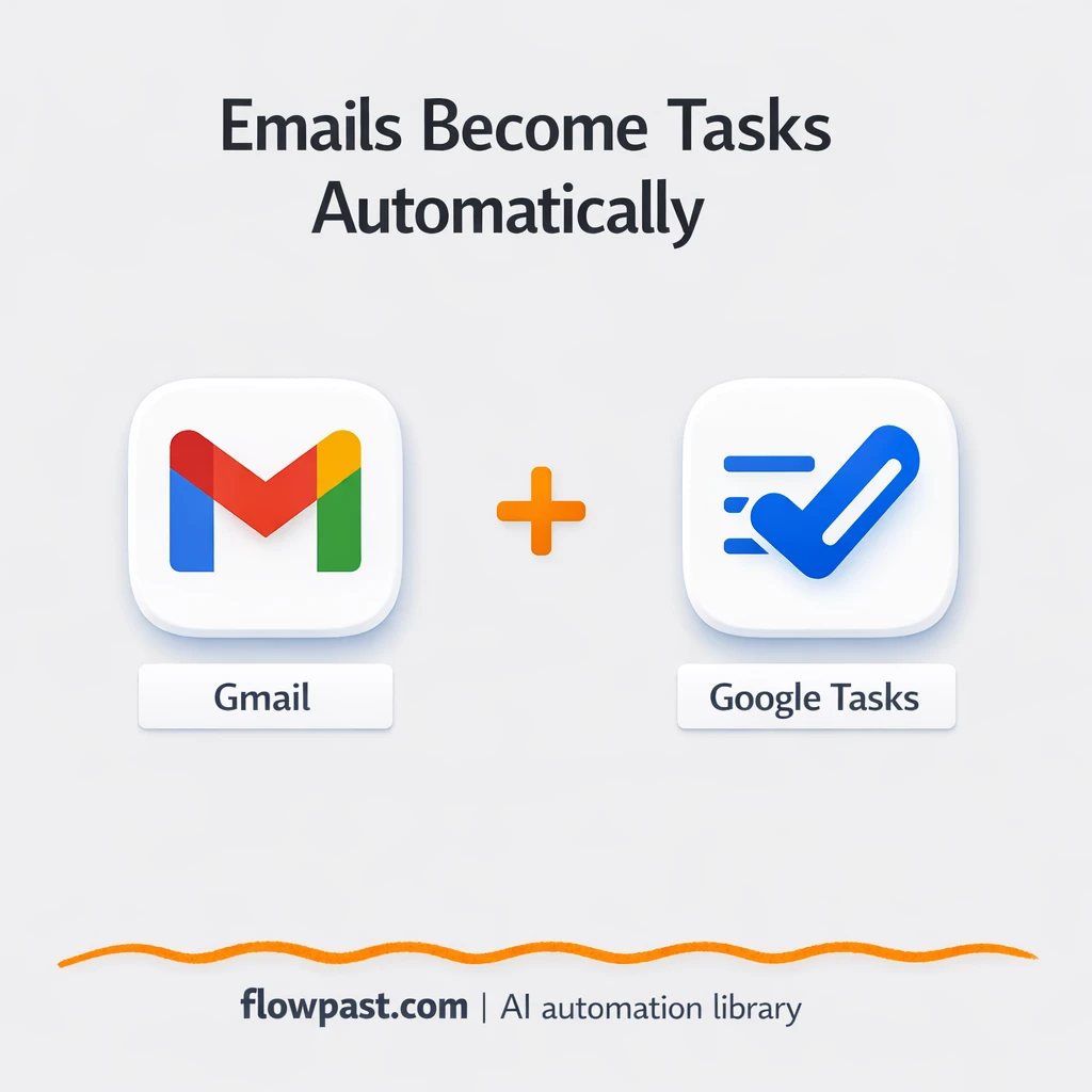 Gmail to Google Tasks, follow ups never slip - n8n workflow automation template