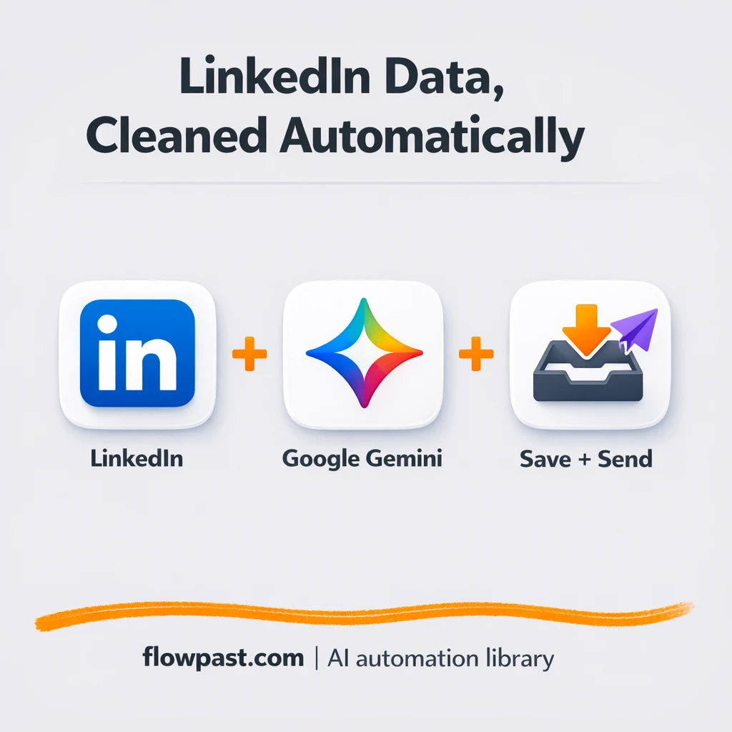 Bright Data + Google Gemini for clean LinkedIn leads - n8n workflow automation template