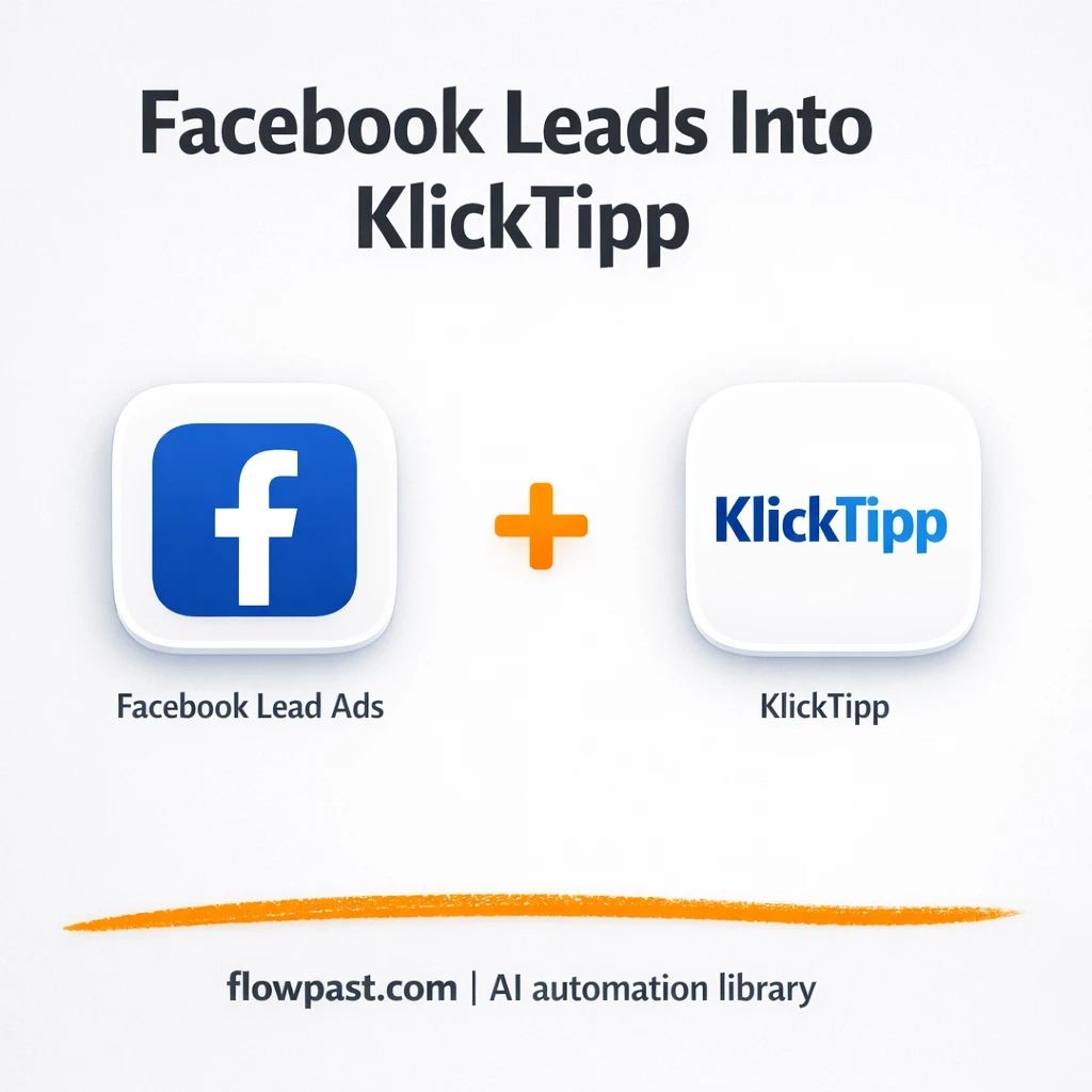Facebook Lead Ads to KlickTipp, faster follow up - n8n workflow automation template