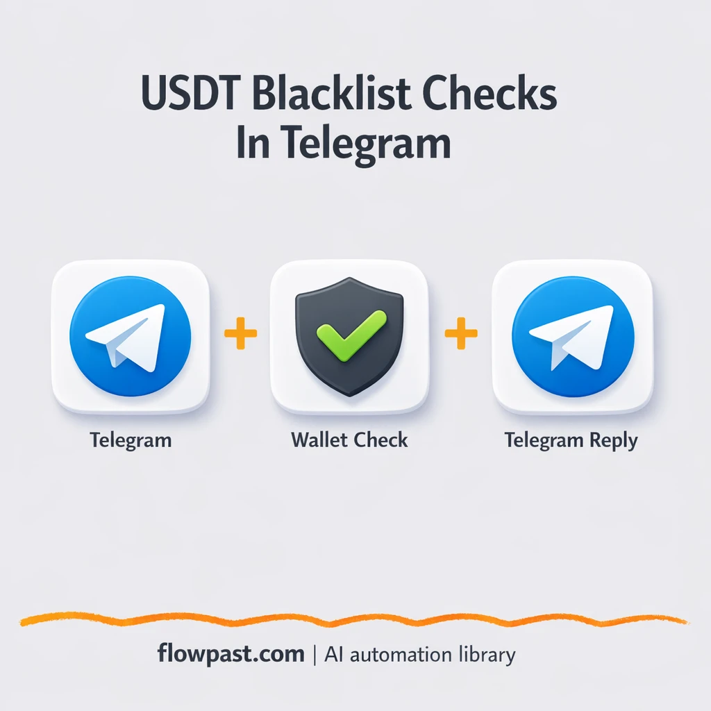 Telegram + Tronscan: instant Tron blacklist checks - n8n workflow automation template