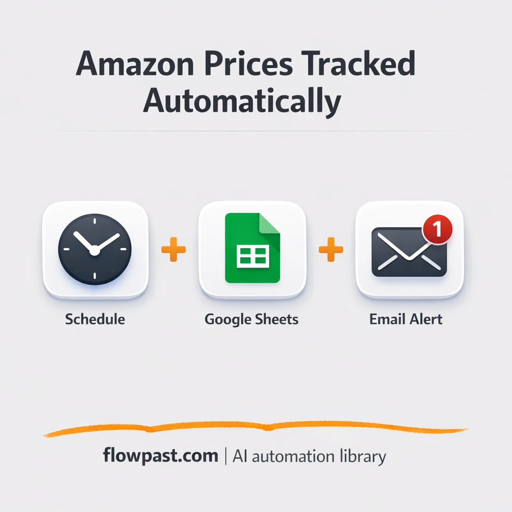 Amazon to Google Sheets, price tracking that stays live - n8n workflow automation template
