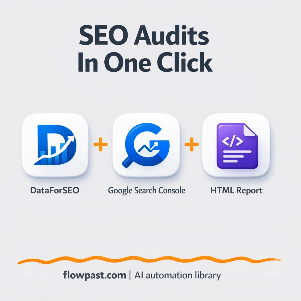 DataForSEO + Google Search Console, client-ready audits - n8n workflow automation template