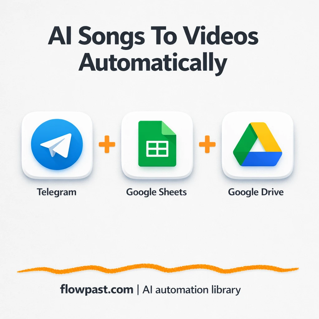 Telegram to Google Drive, music videos delivered - n8n workflow automation template