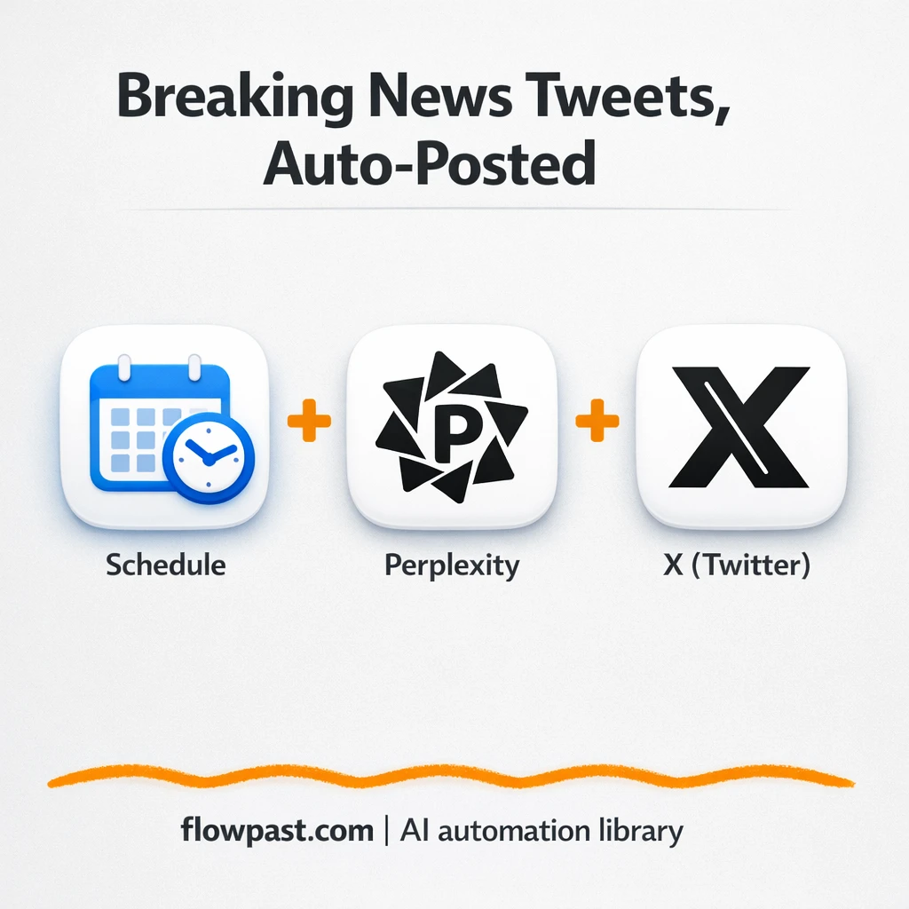 Perplexity to X, scheduled posts that write themselves - n8n workflow automation template