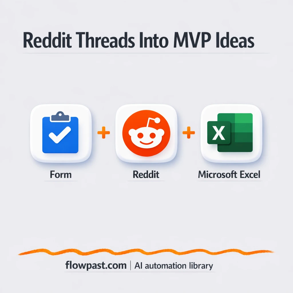 Reddit to Microsoft Excel, MVP ideas you can sort - n8n workflow automation template