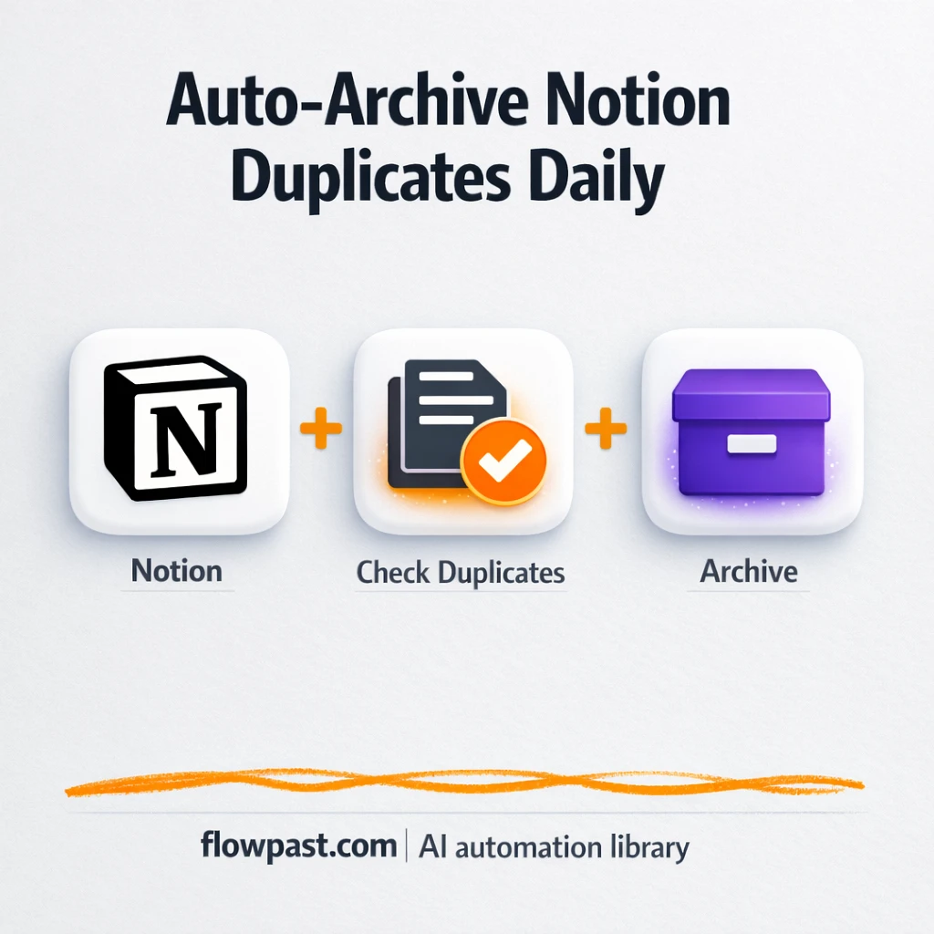 Notion + Slack: keep databases free of duplicates - n8n workflow automation template