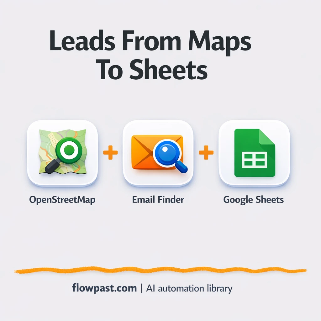 OpenStreetMap to Google Sheets, lead lists ready fast - n8n workflow automation template