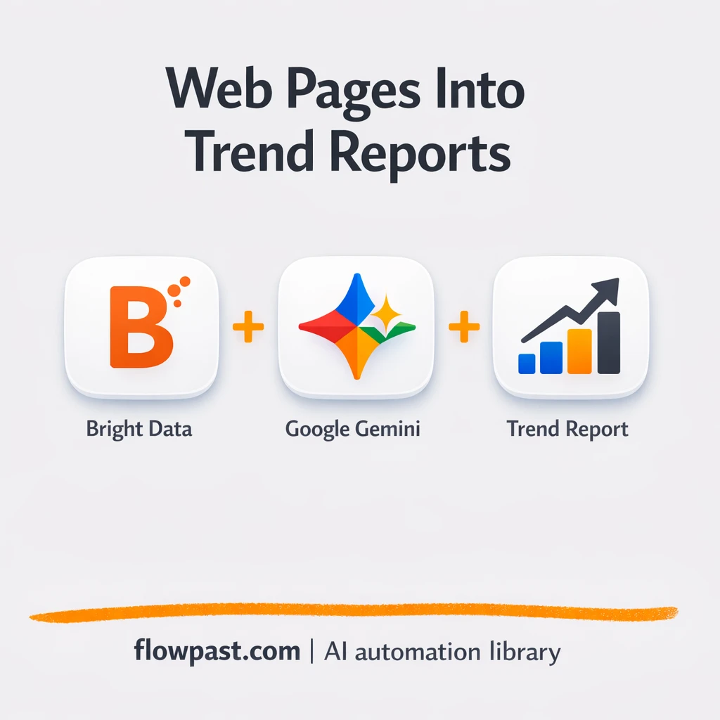 Bright Data + Google Gemini: cleaner trend reports - n8n workflow automation template