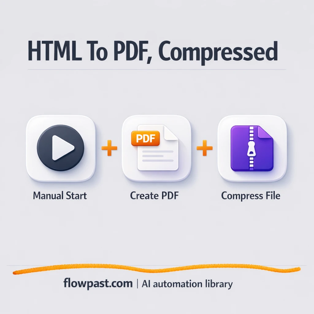 CustomJS to Gmail, smaller PDFs ready to send - n8n workflow automation template