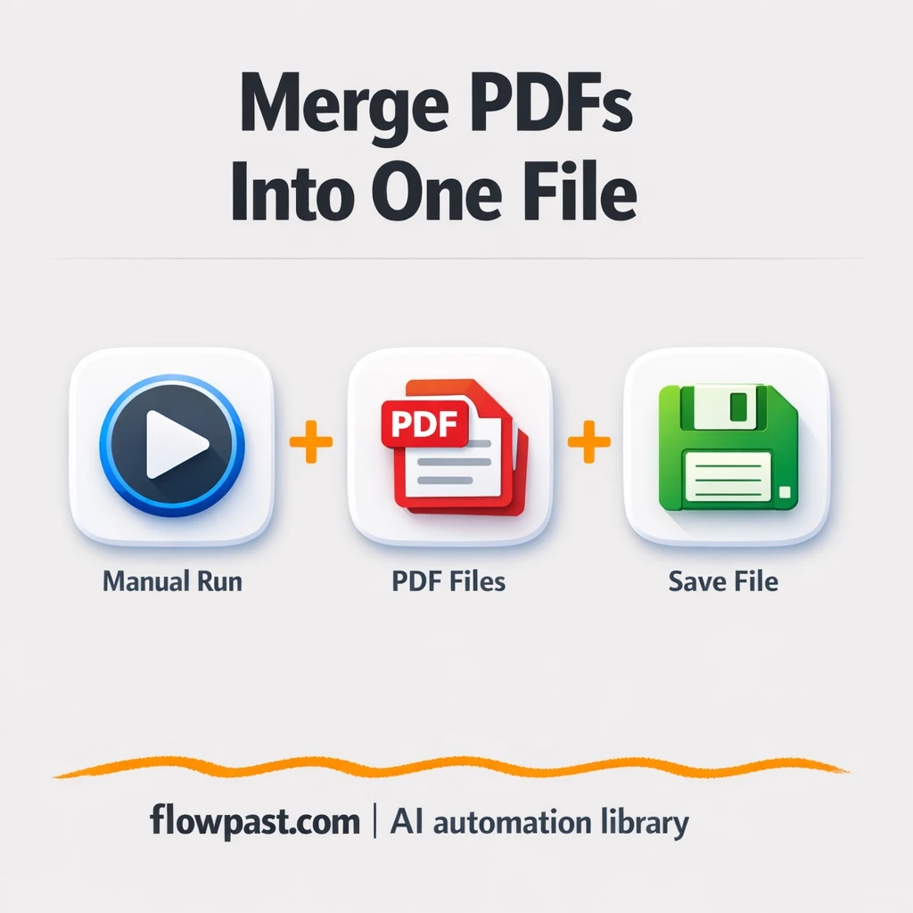 CustomJS + Slack: merged PDFs ready to share - n8n workflow automation template