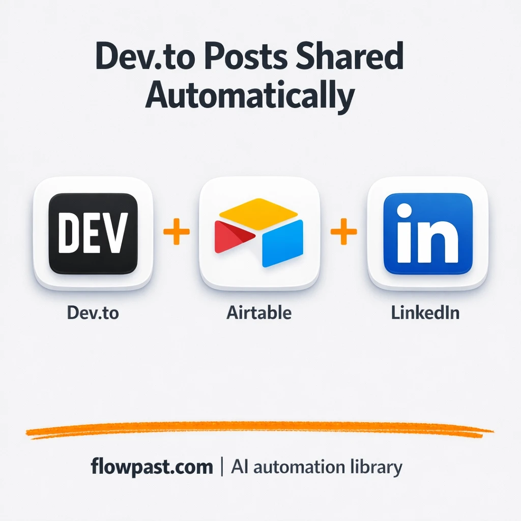 Dev.to to LinkedIn, no repeats with Airtable - n8n workflow automation template