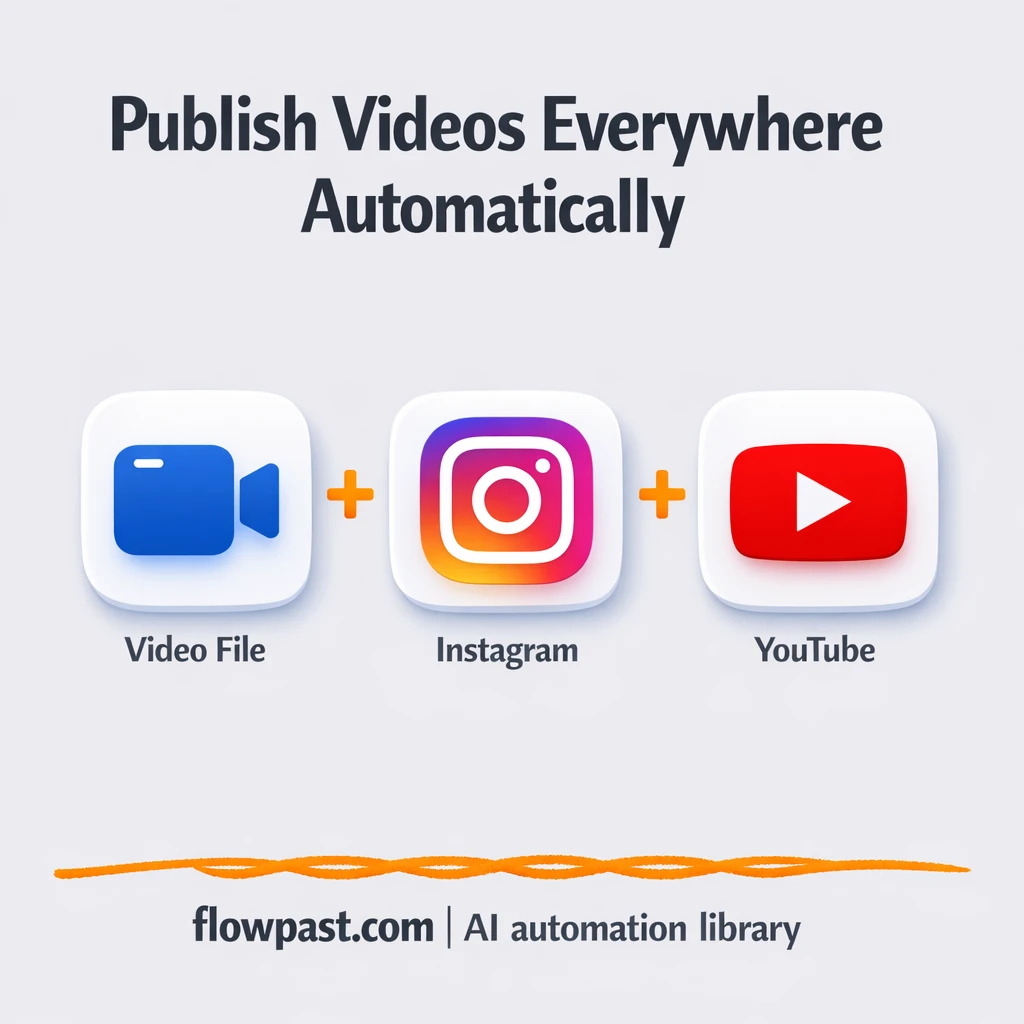 YouTube + TikTok posts, plus Instagram Reels in sync - n8n workflow automation template