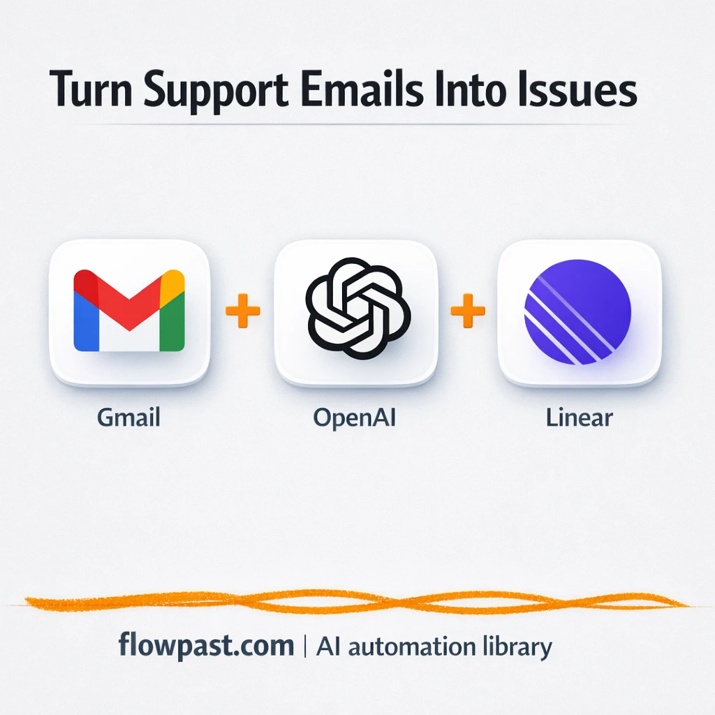 Gmail to Linear, cleaner support tickets fast - n8n workflow automation template