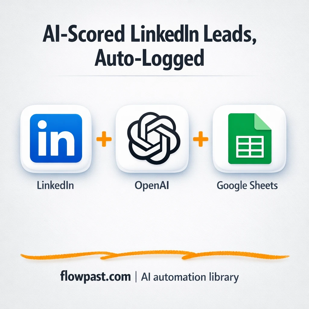 LinkedIn to Google Sheets, scored company leads - n8n workflow automation template